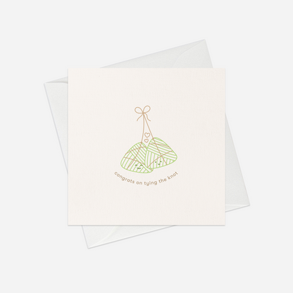 Tying the knot postcard