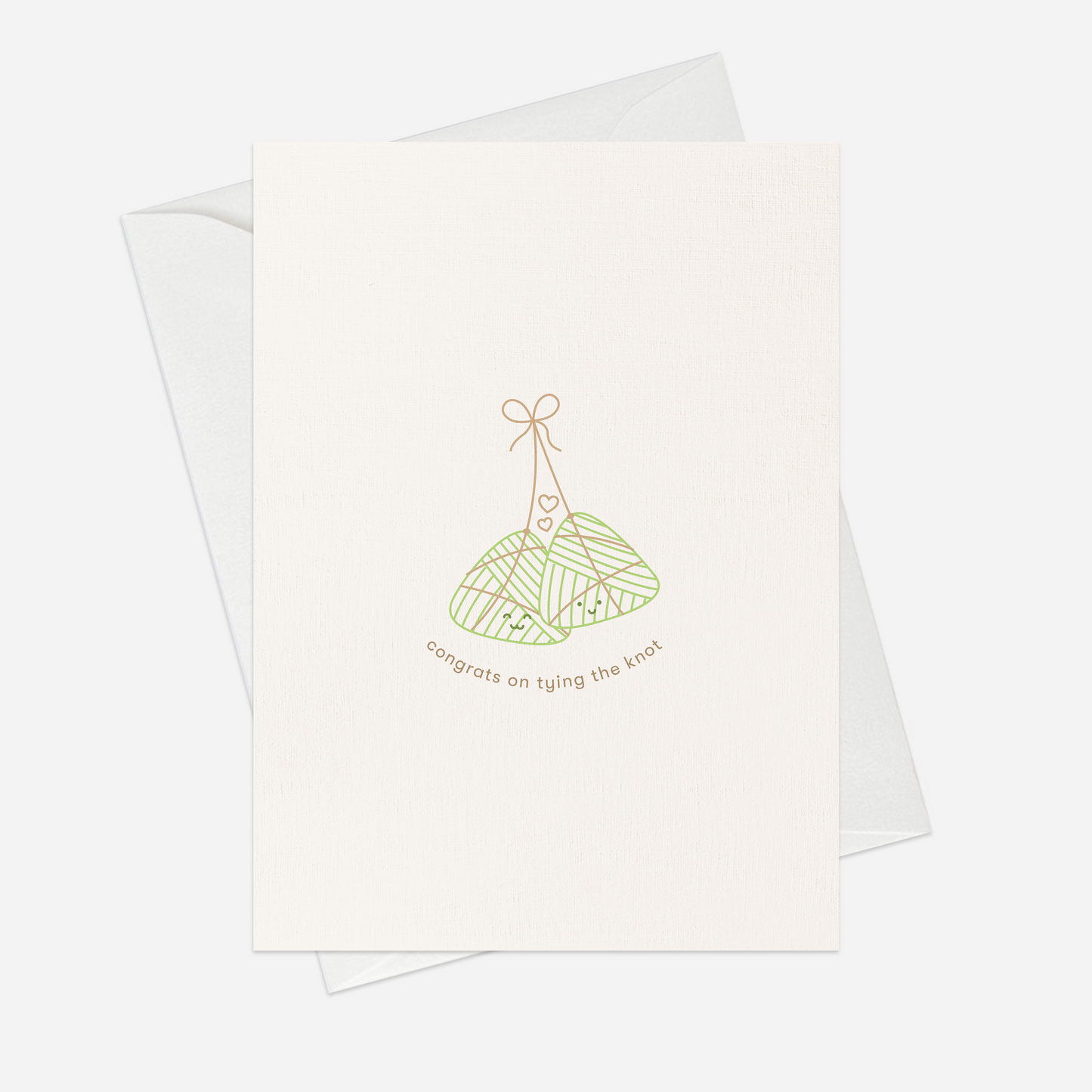 Tying the knot postcard