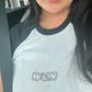 WLW raglan cropped tee