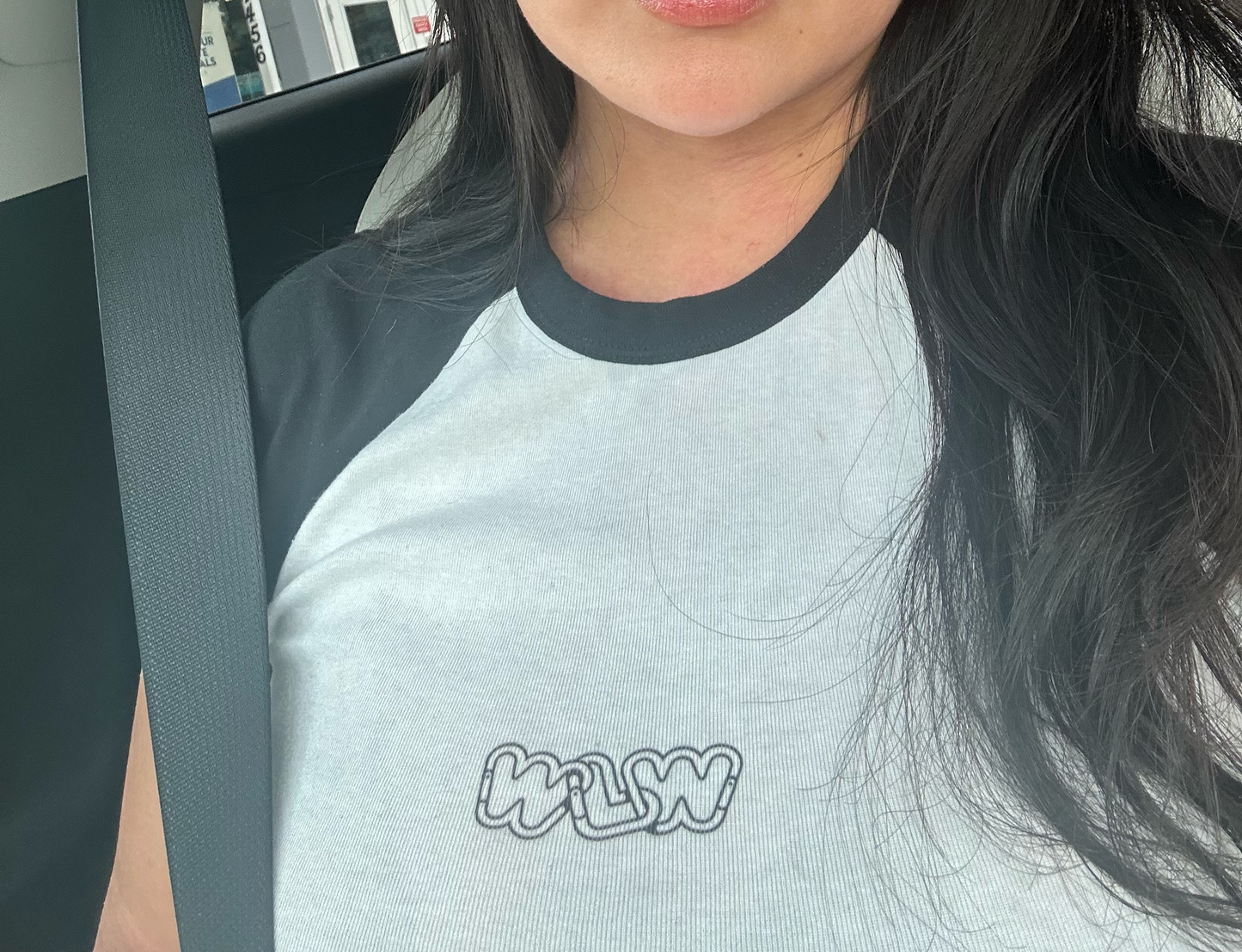 WLW raglan cropped tee