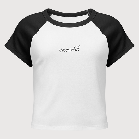 Homesick raglan cropped tee