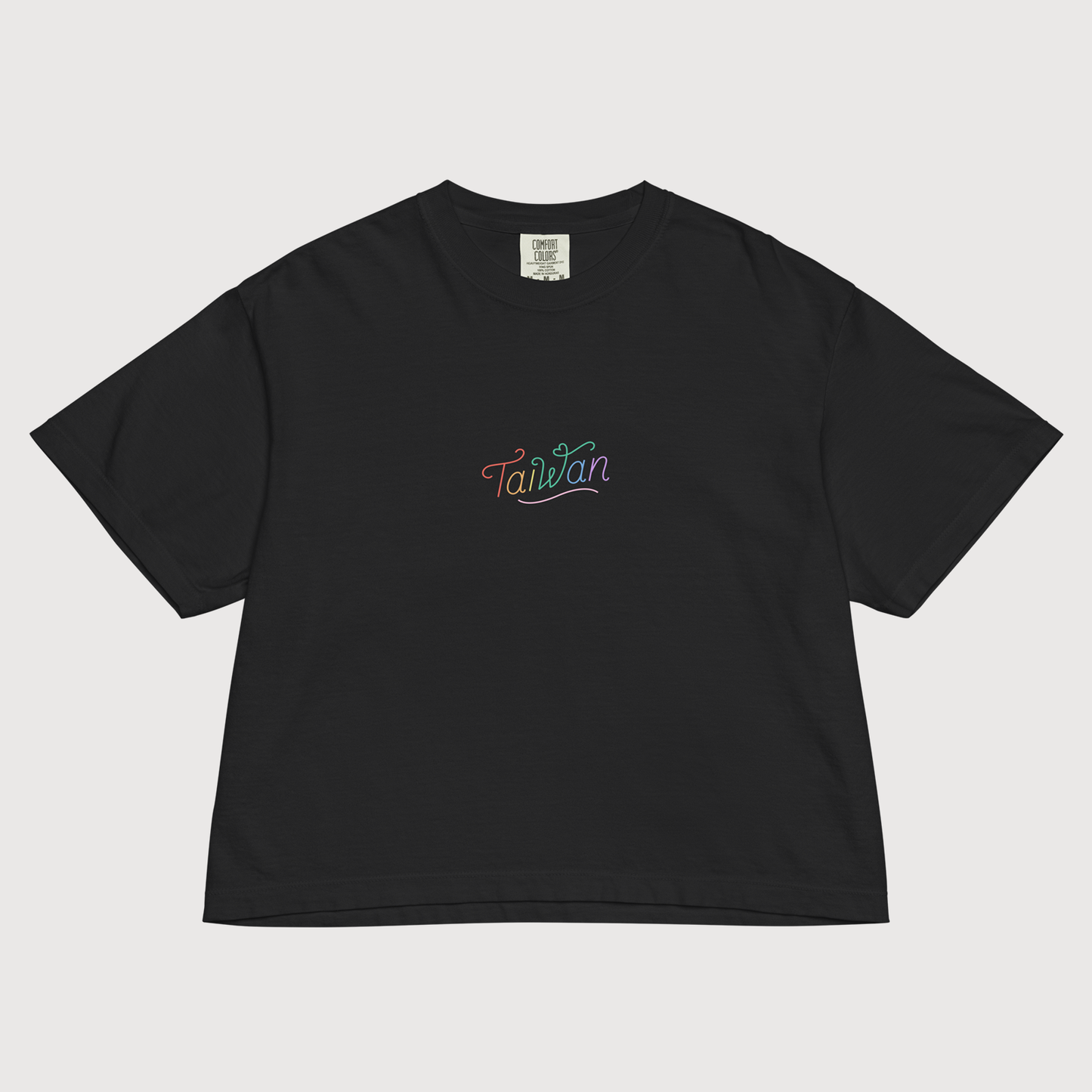 Taiwan rainbow boxy tee