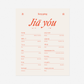Jiā Yóu Art Print (red on beige)