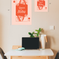 Queen of Boba Art Print (Red)