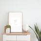 Minimalist coloring sheets: Houseplants